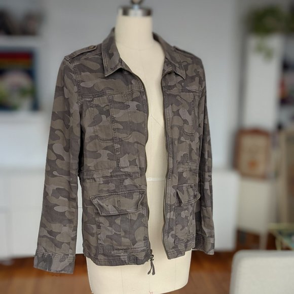 Express camo print utility jacket LG - Picture 1 of 11
